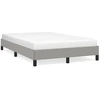 Image de vidaXL Cadre de lit sans matelas gris clair 120x190 cm Tissu