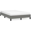 Image de vidaXL Cadre de lit sans matelas gris foncé 120x190 cm Tissu