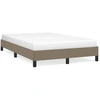 Image de vidaXL Cadre de lit sans matelas Taupe 120x190 cm Tissu