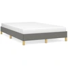 Image de vidaXL Cadre de lit sans matelas gris foncé 120x190 cm Tissu