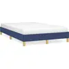 Image de vidaXL Cadre de lit sans matelas bleu 120x190 cm Tissu