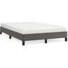 Image de vidaXL Cadre de lit sans matelas Gris 120x190 cm Similicuir