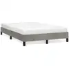 Image de vidaXL Cadre de lit sans matelas gris clair 120x190 cm velours