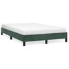 Image de vidaXL Cadre de lit sans matelas vert foncé 120x190 cm velours