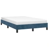 Image de vidaXL Cadre de lit sans matelas bleu foncé 120x190 cm velours