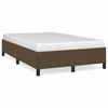 Image de vidaXL Cadre de lit sans matelas brun foncé 120x190 cm Tissu