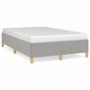 Image de vidaXL Cadre de lit sans matelas gris clair 120x190 cm Tissu
