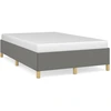 Image de vidaXL Cadre de lit sans matelas gris foncé 120x190 cm Tissu