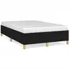 Image de vidaXL Cadre de lit sans matelas noir 120x190 cm Tissu