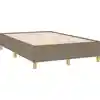 Image de vidaXL Cadre de lit sans matelas Taupe 120x190 cm Tissu
