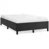 Image de vidaXL Sommier sans matelas noir 120x190 cm similicuir