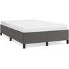 Image de vidaXL Cadre de lit sans matelas Gris 120x190 cm Similicuir