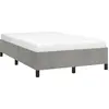 Image de vidaXL Cadre de lit sans matelas gris clair 120x190 cm velours