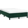 Image de vidaXL Cadre de lit sans matelas vert foncé 120x190 cm velours
