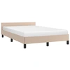Image de vidaXL Sommier sans matelas cappuccino brun 120x190cm similicuir