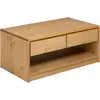 Image de vidaXL Table basse SAUDA aspect chêne 99x55x45 cm pin massif