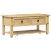 Image de vidaXL Table basse avec tiroirs Corona 100x48x45 cm pin massif