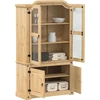 Image de vidaXL Vitrine Corona 103,5x42x180 cm Pin massif