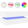 Image de vidaXL Table basse avec lampes LED blanc 90x50x40 cm
