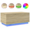 Image de vidaXL Table basse avec lampes LED Chêne Sonoma 90x50x40 cm