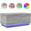 Image de vidaXL Table basse avec lampes LED Gris Sonoma 90x50x40 cm