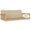 Image de vidaXL Banc suspendu Beige 109x62x40 cm Poly rotin