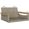 Image de vidaXL Fauteuil suspendu Gris 63x62x40 cm Poly rotin