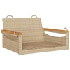 Image de vidaXL Fauteuil suspendu Beige 63x62x40 cm Poly rotin