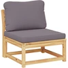 Image de vidaXL Canapé de jardin avec coussins en bois massif d'acacia