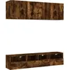 Image de vidaXL Meuble-paroi 5 pièces chêne fumé bois composite