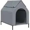 Image de vidaXL Niche pour chien Gris clair Tissu Oxford et acier