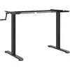 Image de vidaXL Piétement pour bureau assis/debout (94-135)x60x(70-114) cm