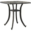 Image de vidaXL Table de jardin Bronzes 53x53x53 cm Fonte d'aluminium