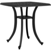 Image de vidaXL Table de jardin noire 53x53x53 cm fonte d'aluminium