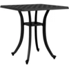 Image de vidaXL Table de jardin noire 53x53x53 cm fonte d'aluminium