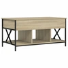 Image de vidaXL Table basse chêne Sonoma 100x55x50 cm bois composite et métal