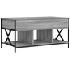 Image de vidaXL Table basse Gris Sonoma 100x55x50 cm Bois composite et métal