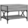 Image de vidaXL Table basse Gris Sonoma 70x50x50 cm Bois composite et métal