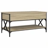 Image de vidaXL Table basse chêne Sonoma 100x50x50 cm bois composite et métal