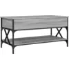 Image de vidaXL Table basse Gris Sonoma 100x50x50 cm Bois composite et métal