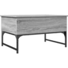 Image de vidaXL Table basse Gris Sonoma 70x50x40 cm Bois composite et métal