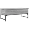 Image de vidaXL Table basse Gris Sonoma 100x50x40 cm Bois composite et métal