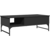Image de vidaXL Table basse noire 100x50x35 cm Bois composite et métal