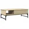 Image de vidaXL Table basse chêne Sonoma 100x50x35 cm Bois composite et métal