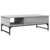Image de vidaXL Table basse Gris Sonoma 100x50x35 cm Bois composite et métal