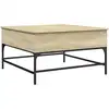 Image de vidaXL Table basse chêne Sonoma 80x80x45 cm Bois composite et métal