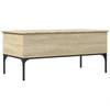 Image de vidaXL Table basse chêne Sonoma 100x50x45 cm bois composite et métal
