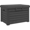 Image de vidaXL Coffre à coussins d'extérieur Anthracite 73x50,5x46,5 cm Polypropylène