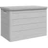 Image de vidaXL Coffre à coussins d'extérieur Gris 77,5x44,5x53 cm Polypropylène