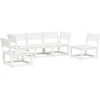 Image de vidaXL Ensemble de salon de jardin 5 pièces blanc pin massif